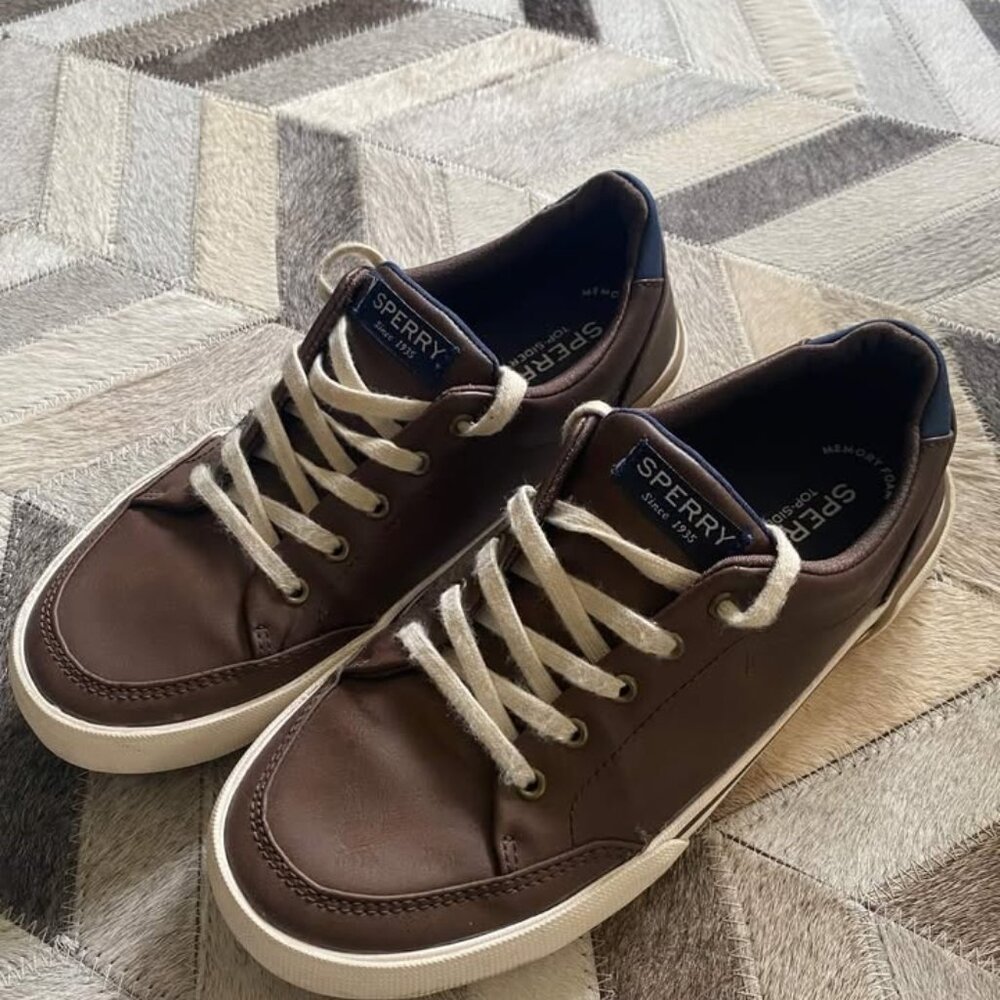 SPERRY YOUTH BOYS' HARBOR TIDE SNEAKER - size 4